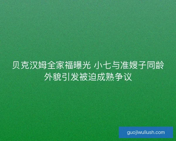 贝克汉姆全家福曝光 小七与准嫂子同龄外貌引发被迫成熟争议
